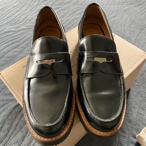 Coach Black Leather Indie Loafers size 6.5 M